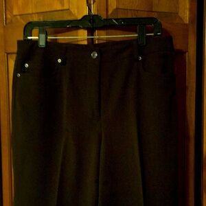 Rafaella size 10 EUC dark brown knit jeans